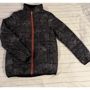 Gerry | Kids Black Gray Abstract Camo Winter Puffy Jacket - Sz Large 14/16